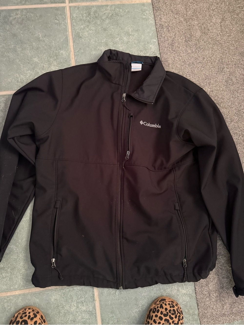 Columbia Black Lightweight Softshell Jacket